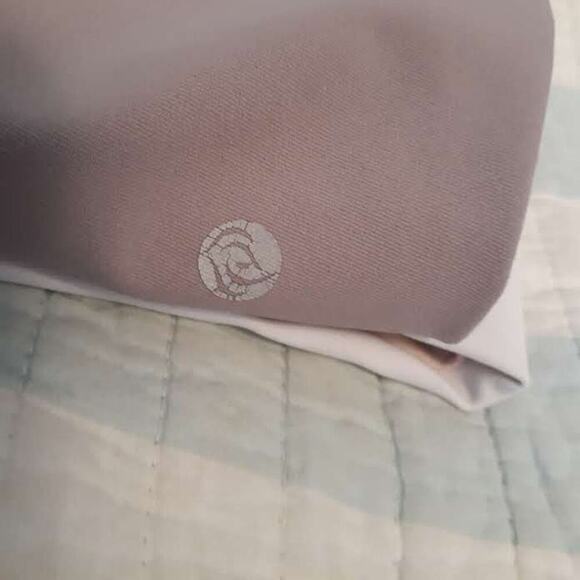 Apana Leggings Full Length Activewear Pants Size L Gray Pale Pink - Picture 9 of 9